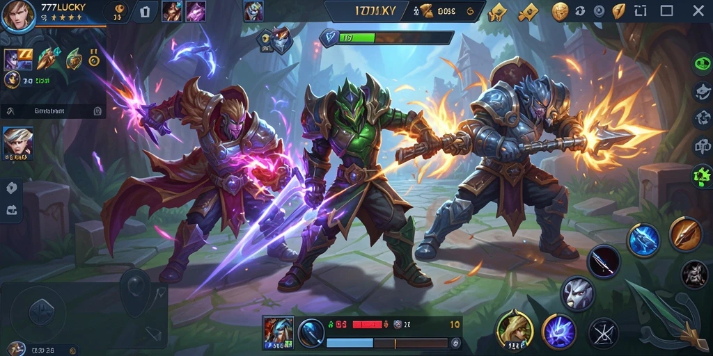 Tampilan gameplay seru dan mendebarkan dari 777LUCKY.