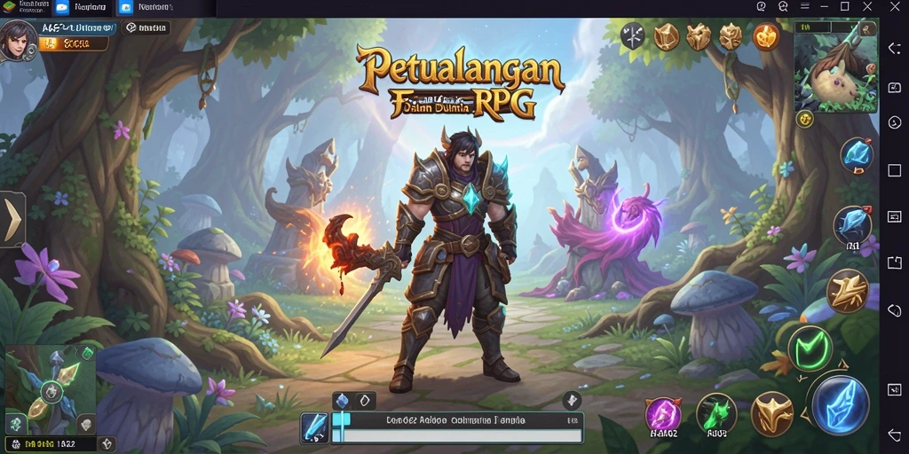 Tampilan gameplay RPG yang menarik dari AA62, menunjukkan pertarungan dan eksplorasi.