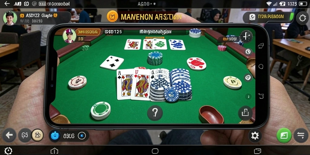 Tampilan gameplay Gaple yang menarik dan interaktif.