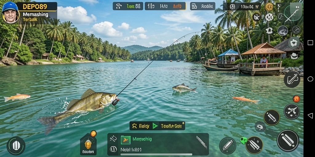 Gameplay memancing yang seru dan menantang di DEPO89.