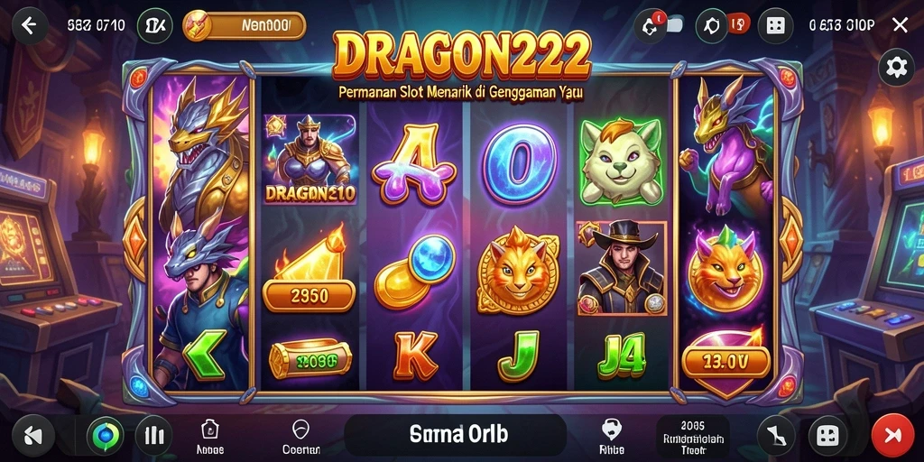 Tampilan gameplay slot yang seru dan mengasyikan di DRAGON222.