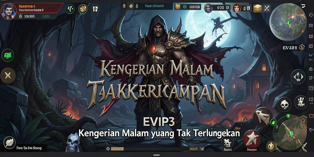 Screenshot gameplay menampilkan ketegangan mencekam dalam EVIP3.