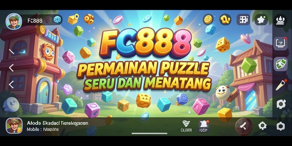 Tampilan gameplay FC888 yang menarik dan menantang teka-teki.