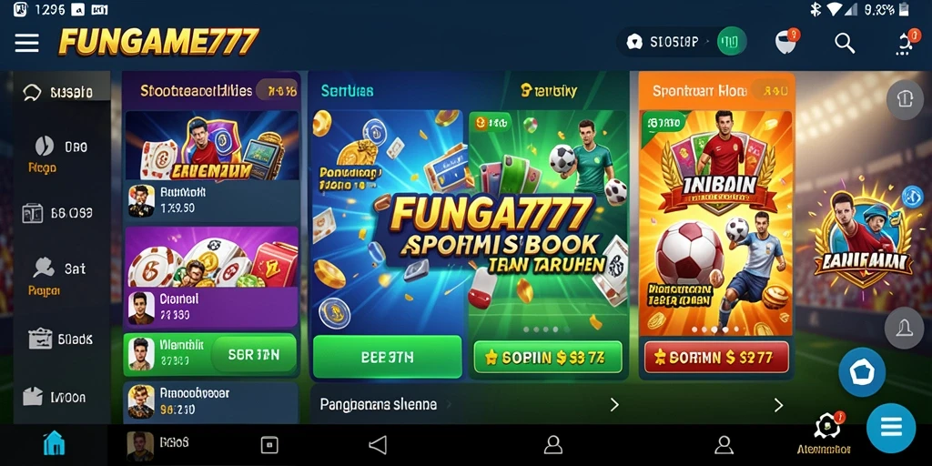 Tampilan gameplay FUNGAME777 dengan fitur taruhan olahraga yang menarik.