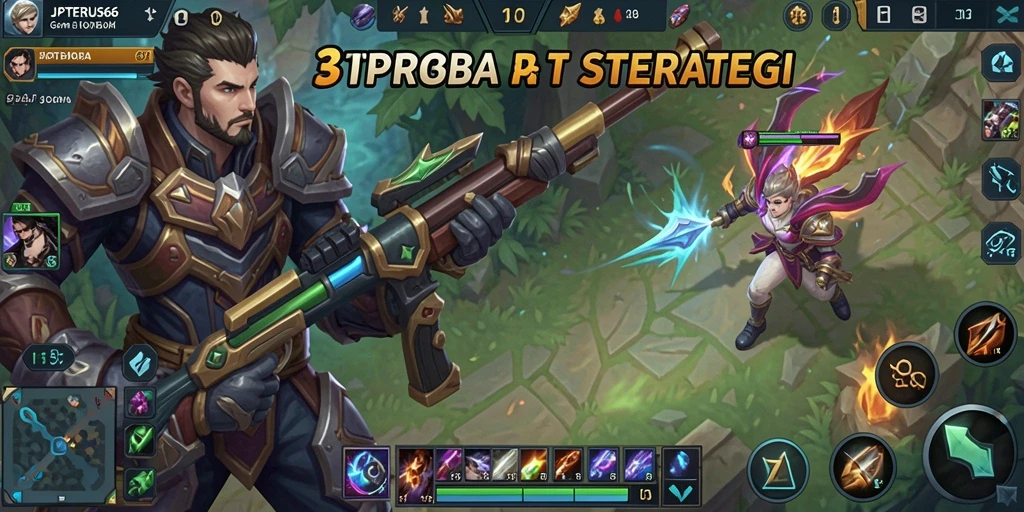 Tampilan gameplay seru dari JPTERUS66 dengan aksi MOBA yang dinamis.