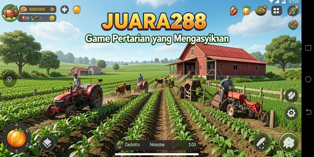 Screenshot JUARA288 menampilkan gameplay seru bercocok tanam.