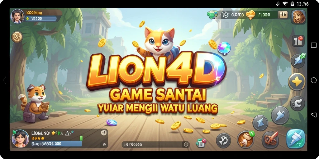 Tampilan gameplay dari LION4D yang menarik dan menghibur.