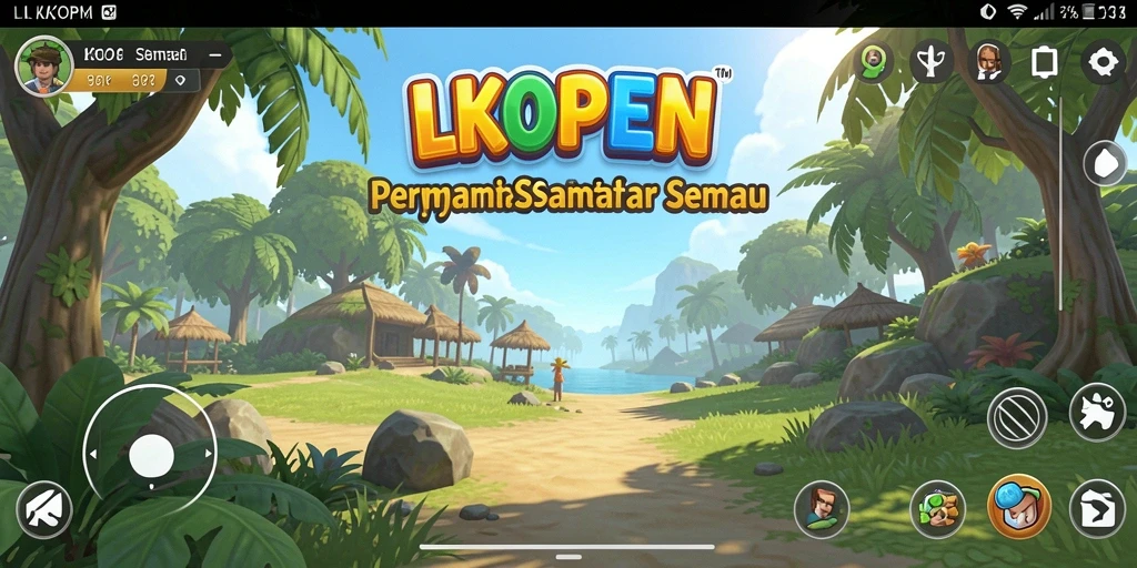Screenshot LKOPEN menunjukkan gameplay seru dan interaktif.