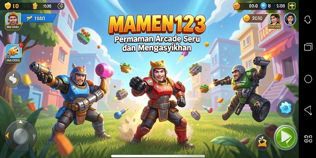 Screenshot gameplay MAMEN123 menampilkan aksi seru dalam permainan Arcade.