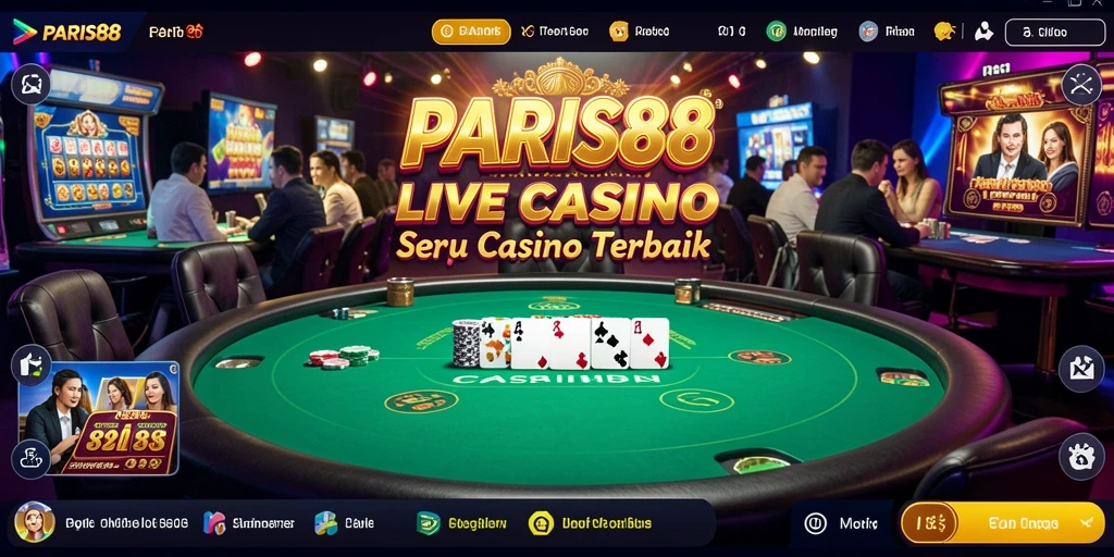 Gameplay Live Casino yang mendebarkan di PARIS88.