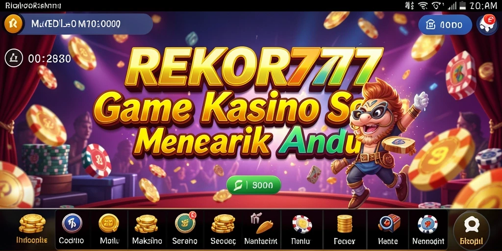 Tampilan menarik dari gameplay Kasino di REKOR777.