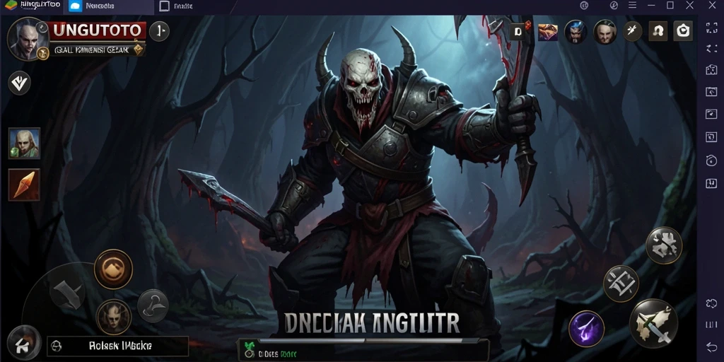 Tampilan gameplay UNGUTOTO yang menegangkan dan menyeramkan.