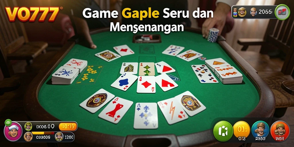 Tampilan gameplay Gaple yang seru dan menantang di VO777.